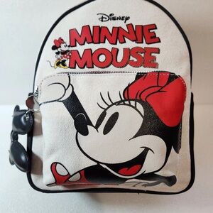 Primark Disney Minnie Mouse Backpack - Black, Red, and White
